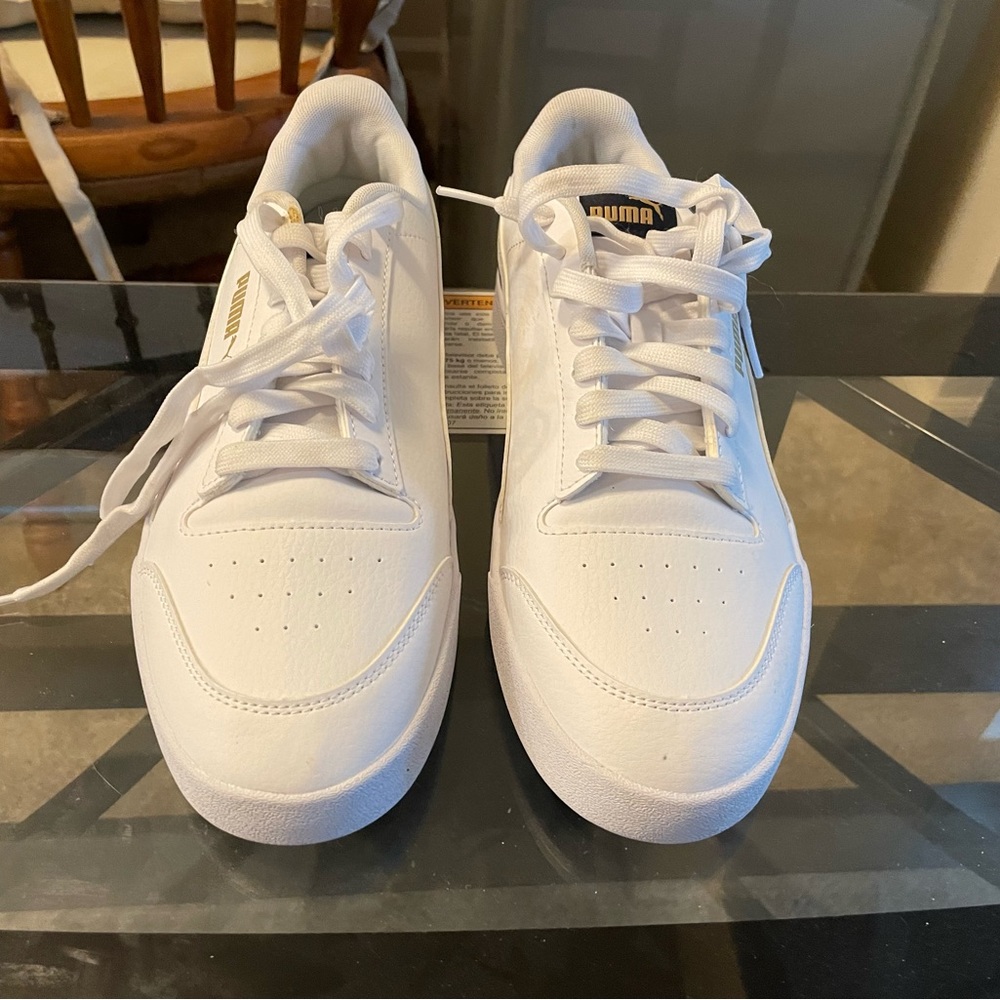 Puma’s (white and Navy) New